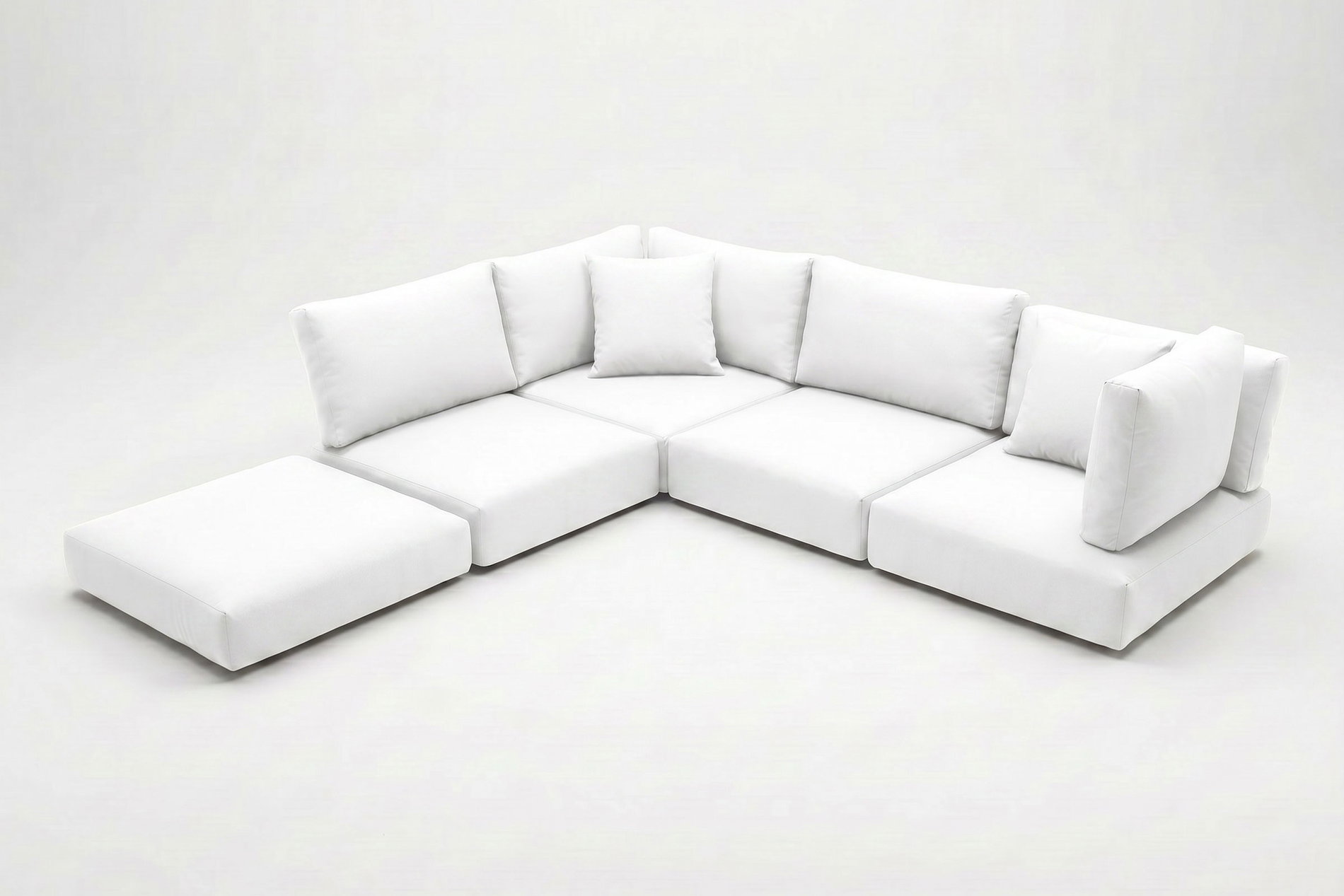OUTFLEXX Auflagenset, 13-teilig, weiß, für 7759-BOX-A OUTFLEXX Auflagenset, 13-teilig, weiß, für 7759-BOX-A