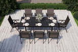 KETTLER BasicPlus Garten-Essgruppe, 8 Personen, ausziehbar, 180-240cm, Alu/Textilene